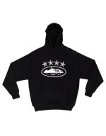 Corteiz Alcatraz 4Stars Black Hoodie