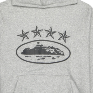 Corteiz Alcatraz 4Stars Grey Hoodie