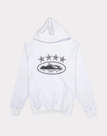 Corteiz Alcatraz 4Stars White Hoodie