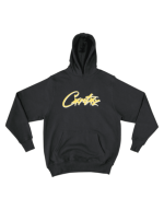 Corteiz Alcatraz Black and Yellow Hoodie
