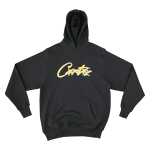 Corteiz Alcatraz Black and Yellow Hoodie
