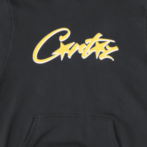 Corteiz Alcatraz Black and Yellow Hoodie