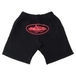 Corteiz Alcatraz Shorts Black-Red