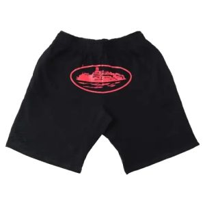 Corteiz Alcatraz Shorts Black-Red