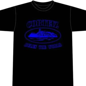Corteiz Alcatraz T-Shirt Black-Blue