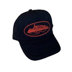 Corteiz Alcatraz Trucker Hat Black-Red