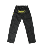 Corteiz Guerillaz Yella Black and Yellow Cargos