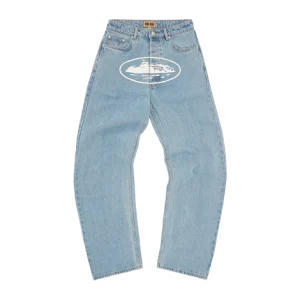 Corteiz ALCATRAZ BAGGYJEANS [WASHED BLUE]