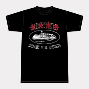 Corteiz 4starz Alcatraz Black T-shirt
