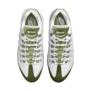Corteiz x Nike Air Max 95 in White Olive Green